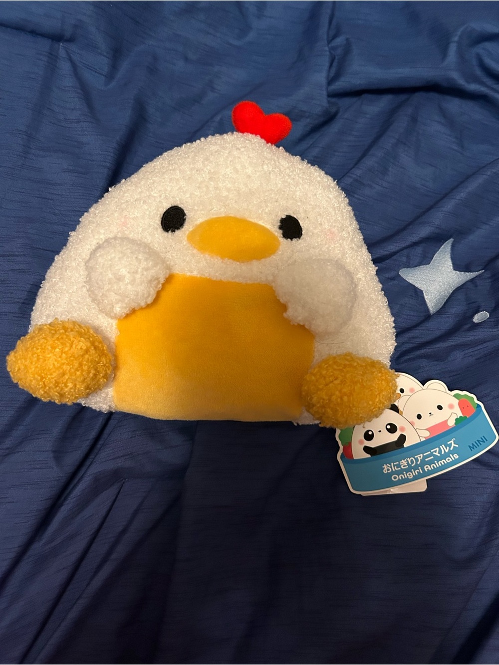 Plush Chicken - White, Yellow & Red